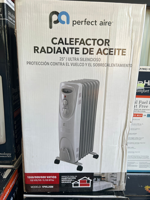 1500w 120v Oil Filled Radiator Heater For 150 Sq Ft