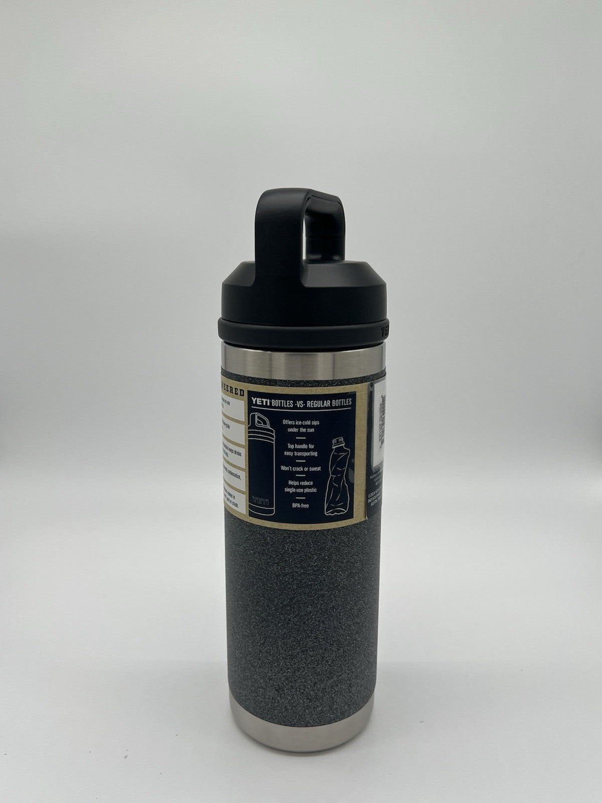 YETI Rambler 18 oz Water Bottle - BLACK STONE - Brand New with Tags