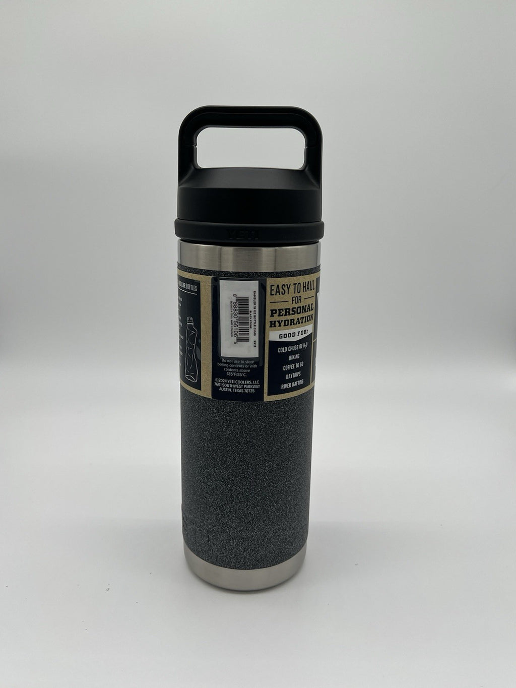 YETI Rambler 18 oz Water Bottle - BLACK STONE - Brand New with Tags