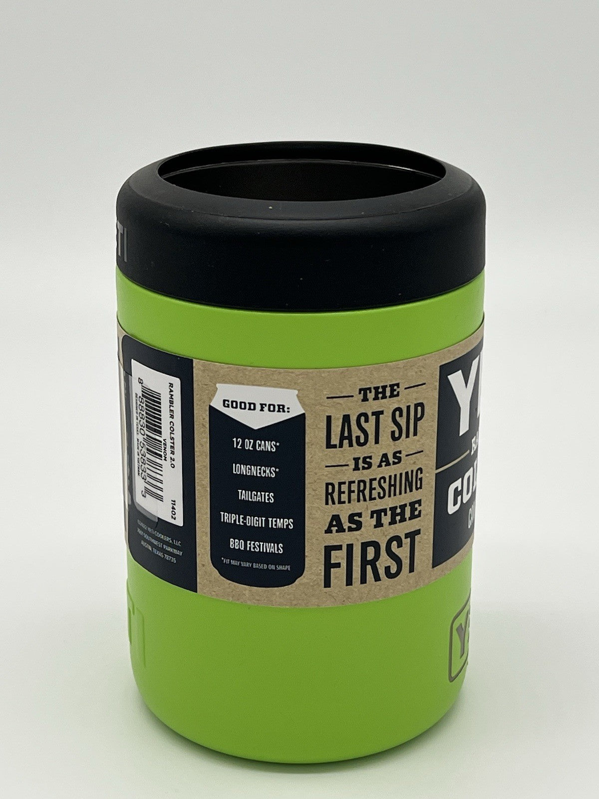 YETI Colster  VENOM Green Rambler 12 Oz Can Holder NEW