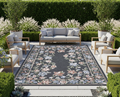 5x7 Laguna Indoor/Outdoor Rug, Beta Black