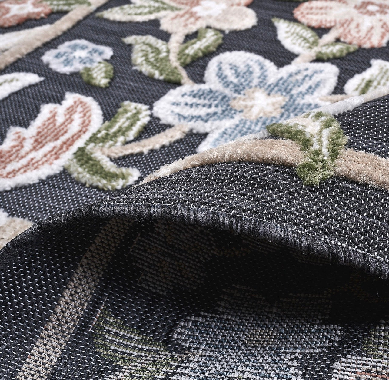 5x7 Laguna Indoor/Outdoor Rug, Beta Black