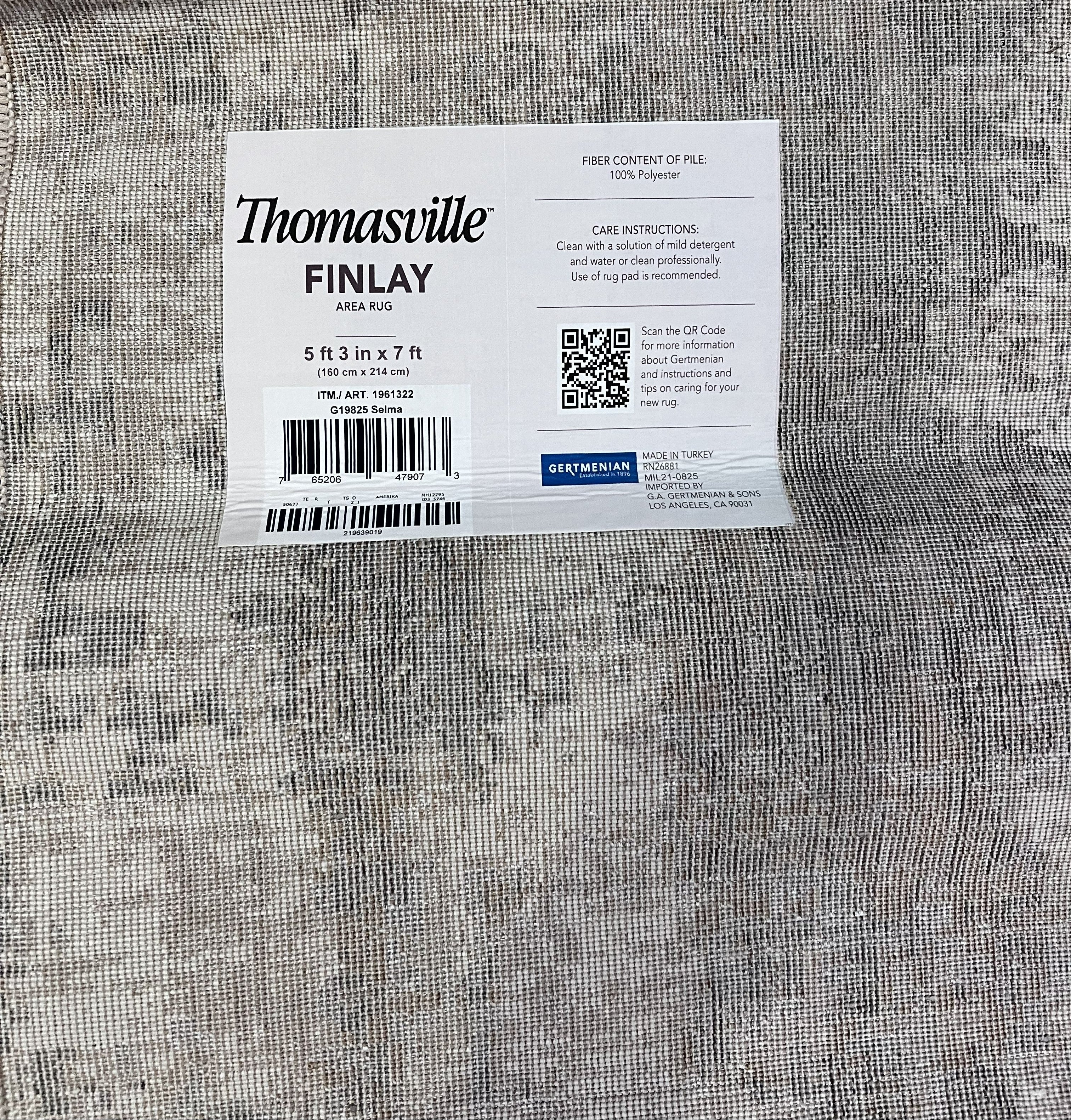 5'3 x 7 FT Area Rug Thomasville Finlay by Gertmenian