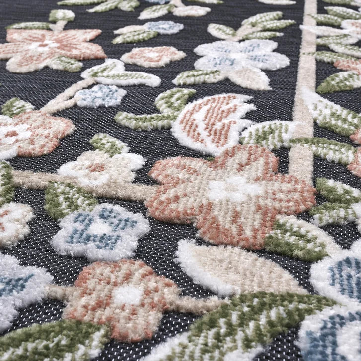 5x7 Laguna Indoor/Outdoor Rug, Beta Black