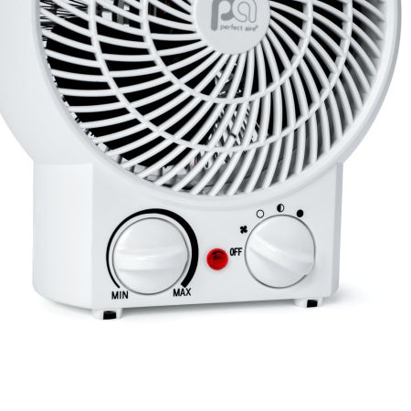 Perfect Aire Electric Fan Forced Fan Heater, 9 IN, White, 1500W